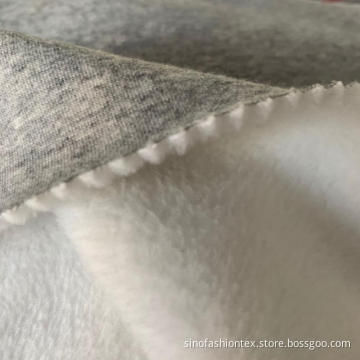 Långt hår Polyester bomull fleece tyg